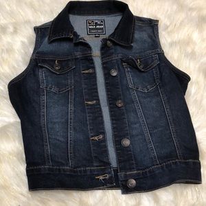 Denim vest top